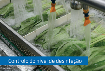 Medio da concentrao de desinfetantes